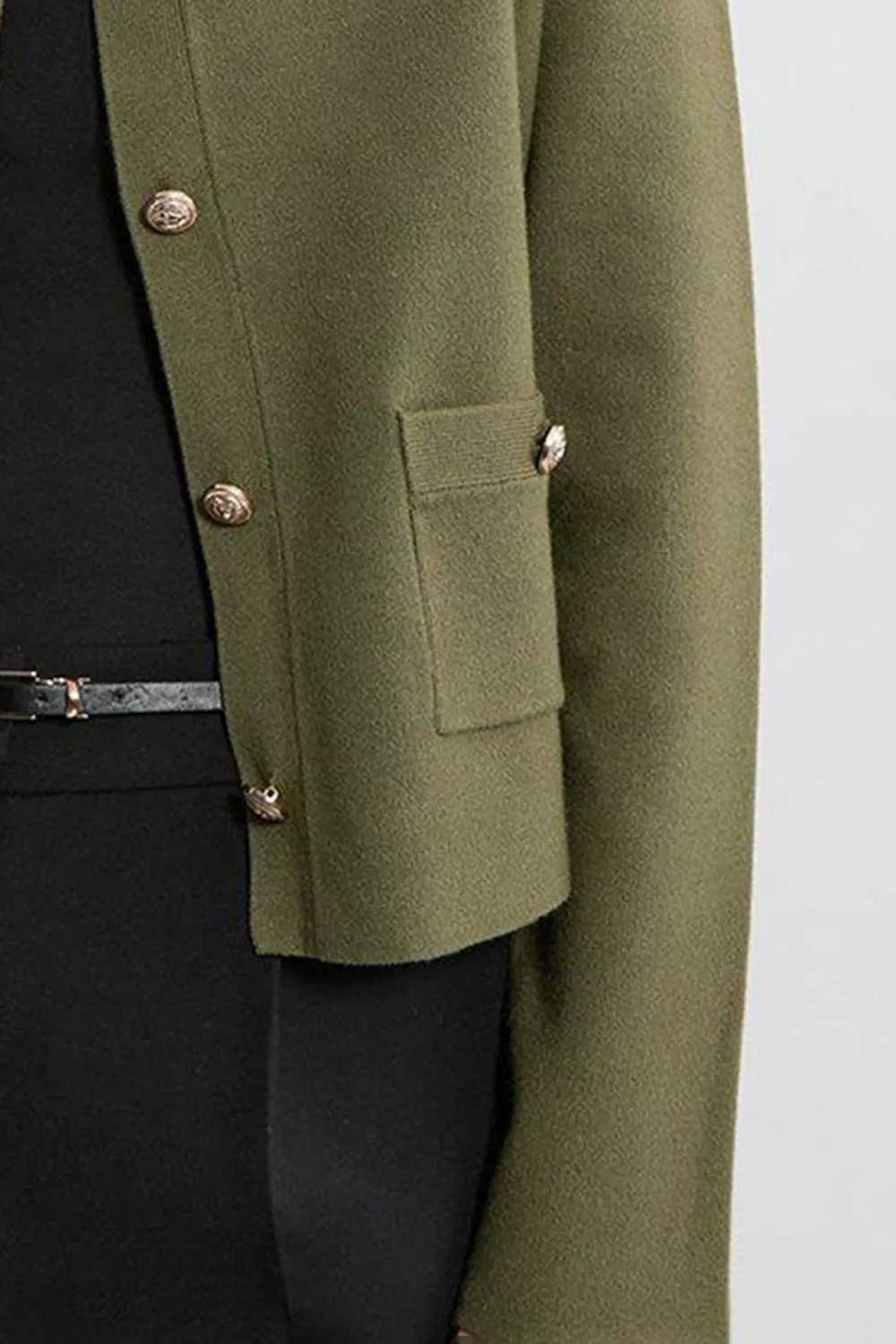 Viscose Blend Full Milano Knit Clean Jacket