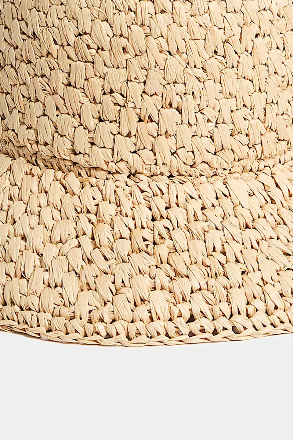 Natural Chunky Weave Beach Hat