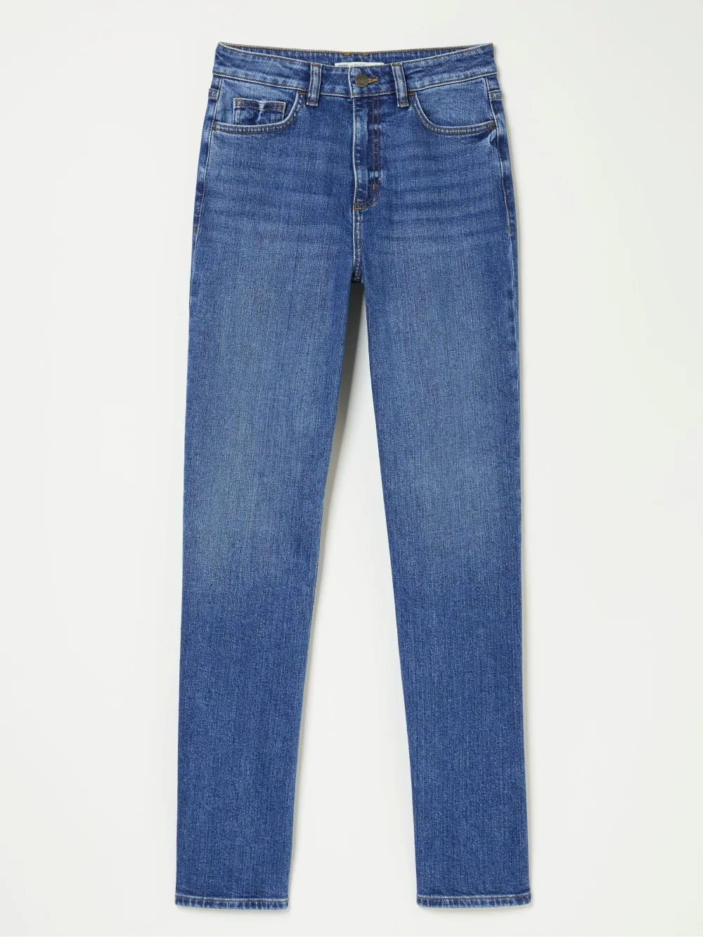 Blue Denim Comfort Straight Jeans