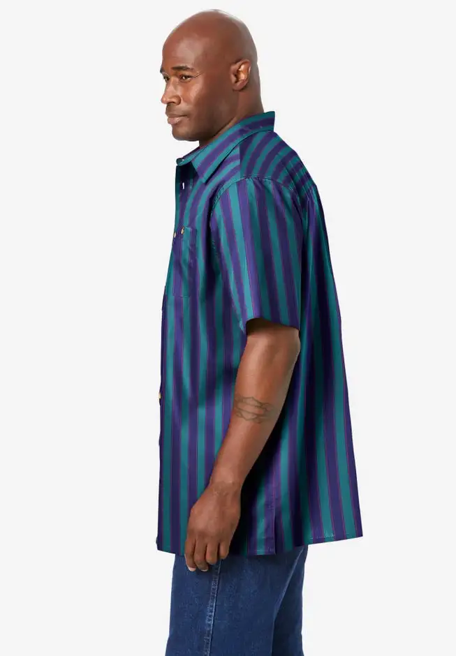 Striped Short-Sleeve Sport Shirt