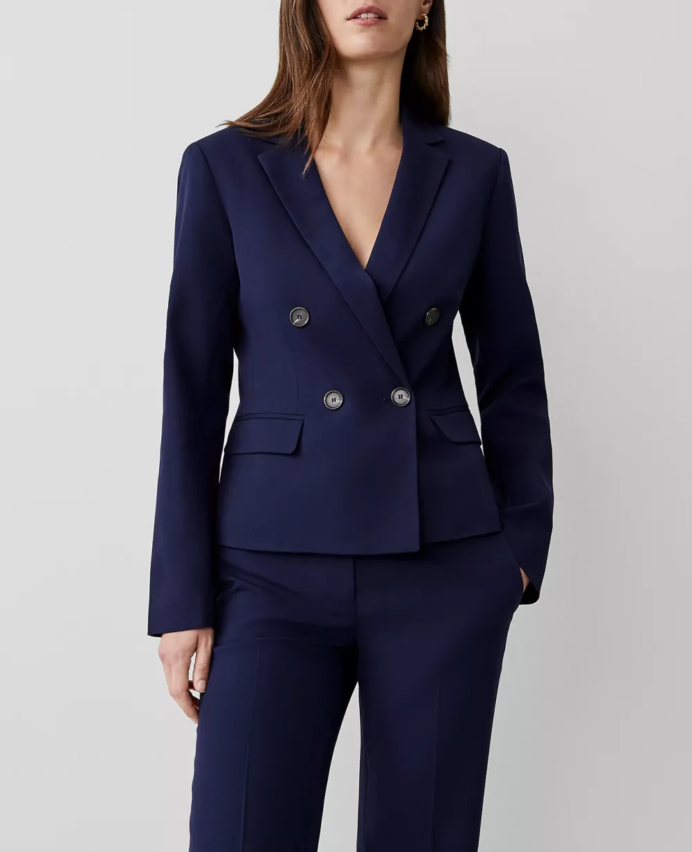 The Tailored Blazer In Textured Drape