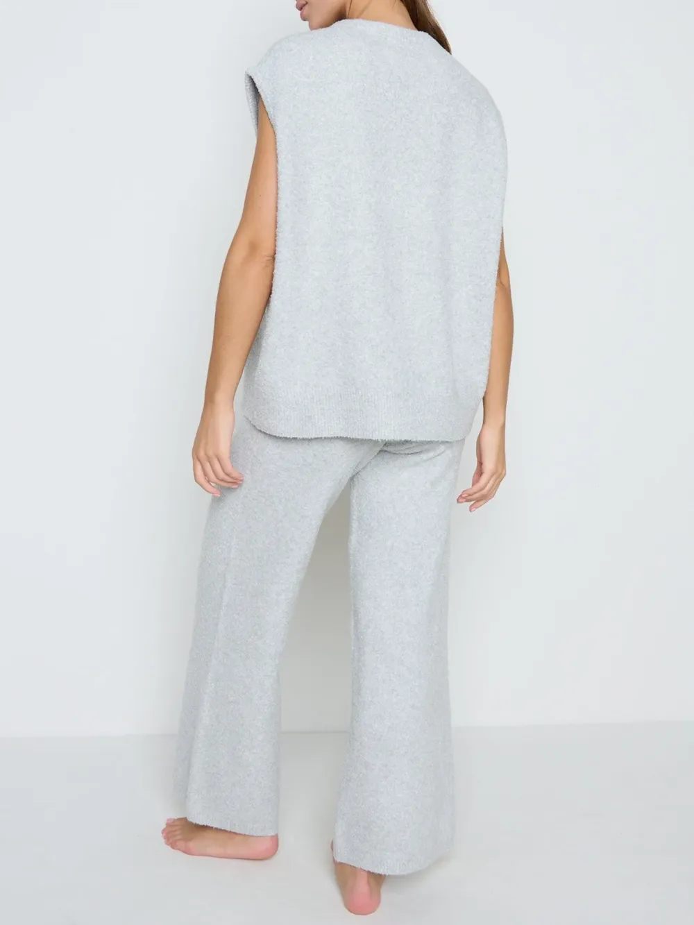 Knit Wide-Leg Trousers