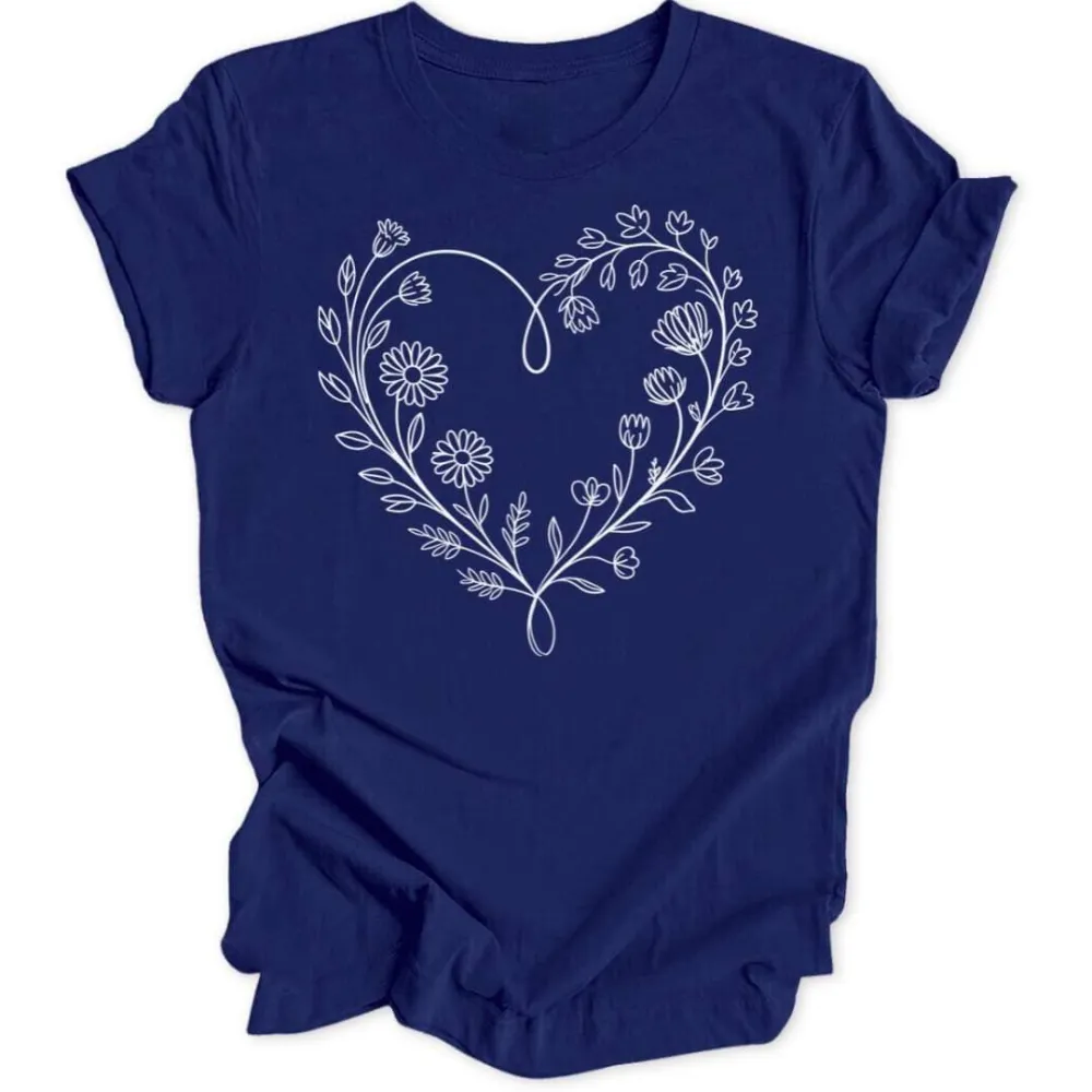 Flower Heart Unisex T-Shirt