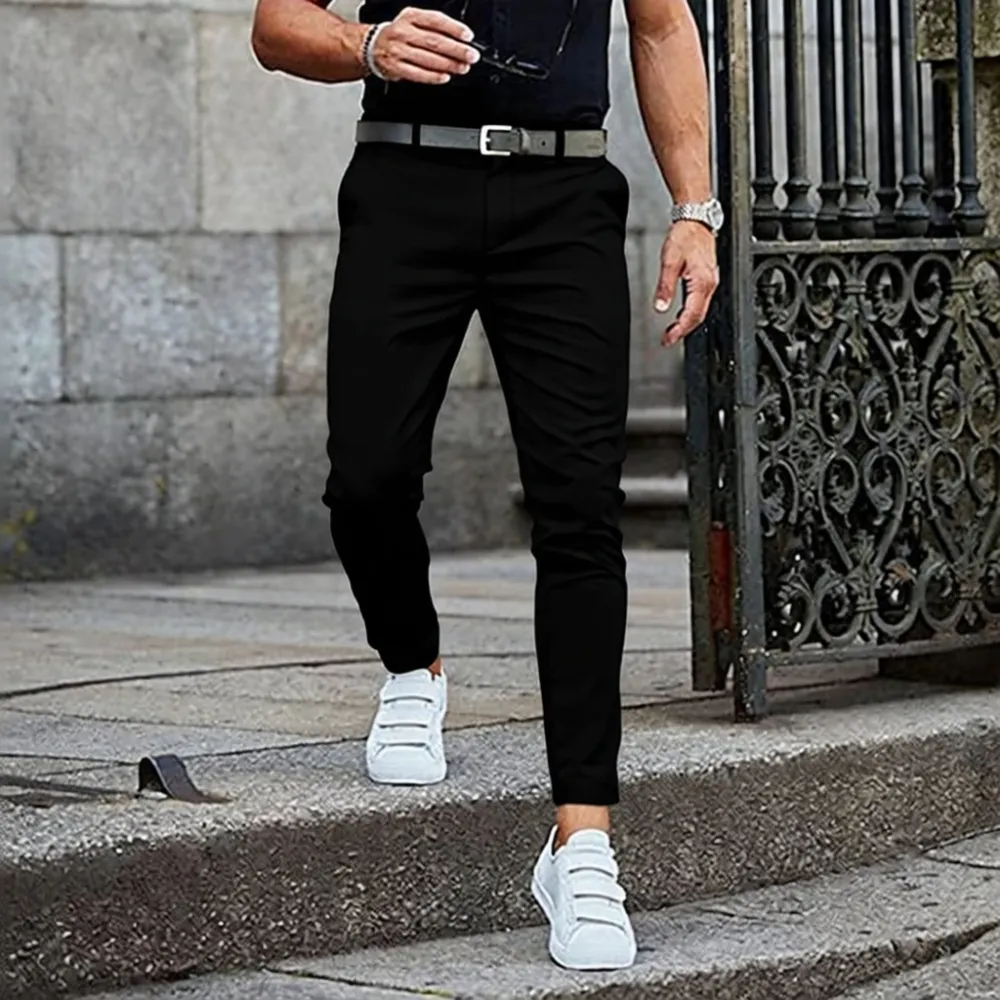 Men's Plaid Chinos Dress Pants