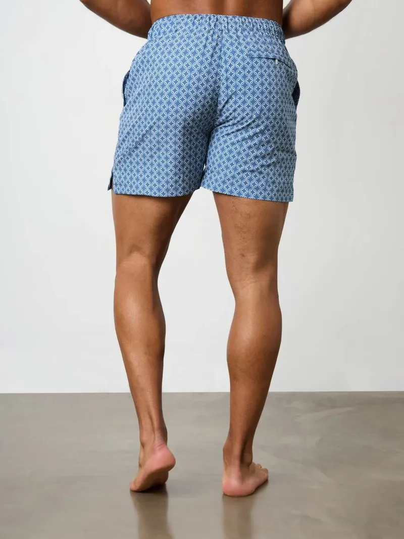 Haze Blue Leisure Daily Swim Short
