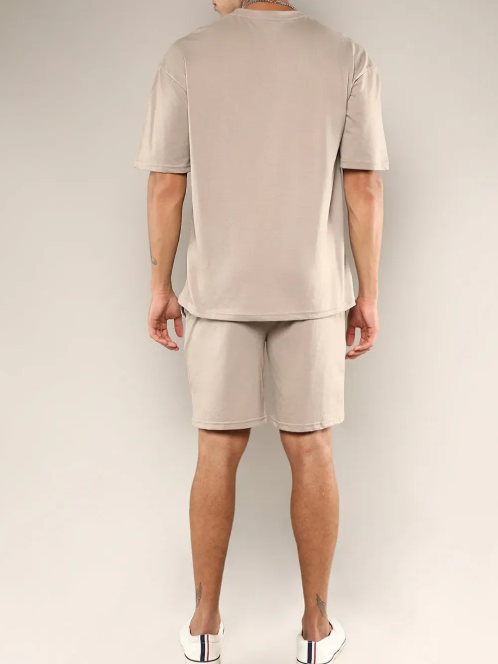 Grey Casual Style Oversized Co-Ord Set