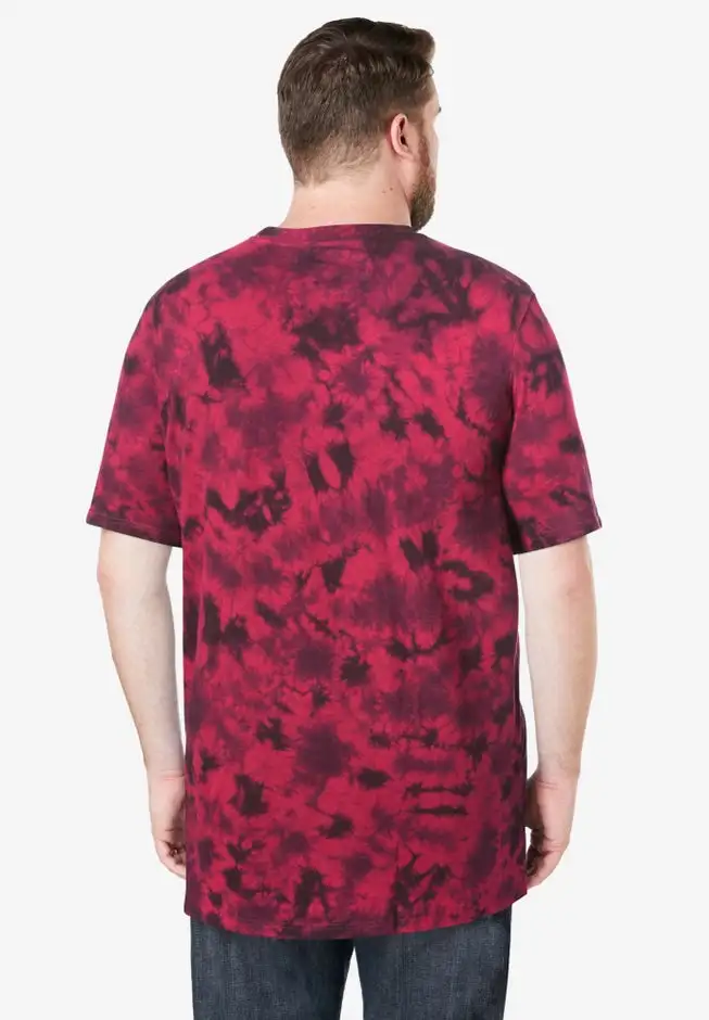 Shrink-Less Lightweight Longer-Length Crewneck Pocket T-Shirt