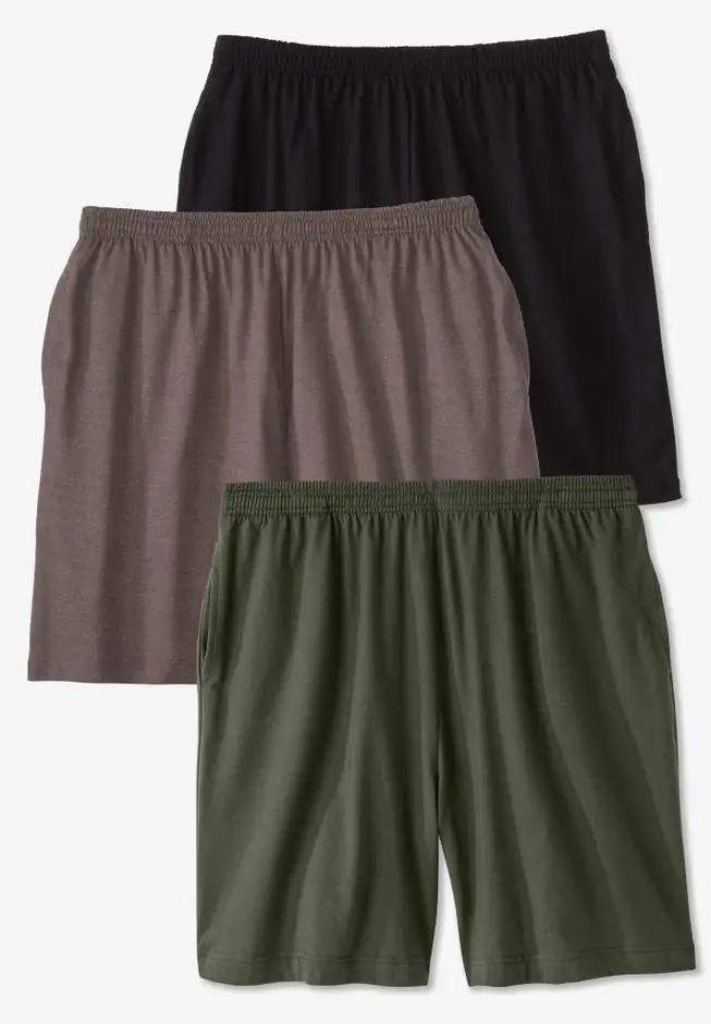 Lightweight Jersey Shorts 3-Pack