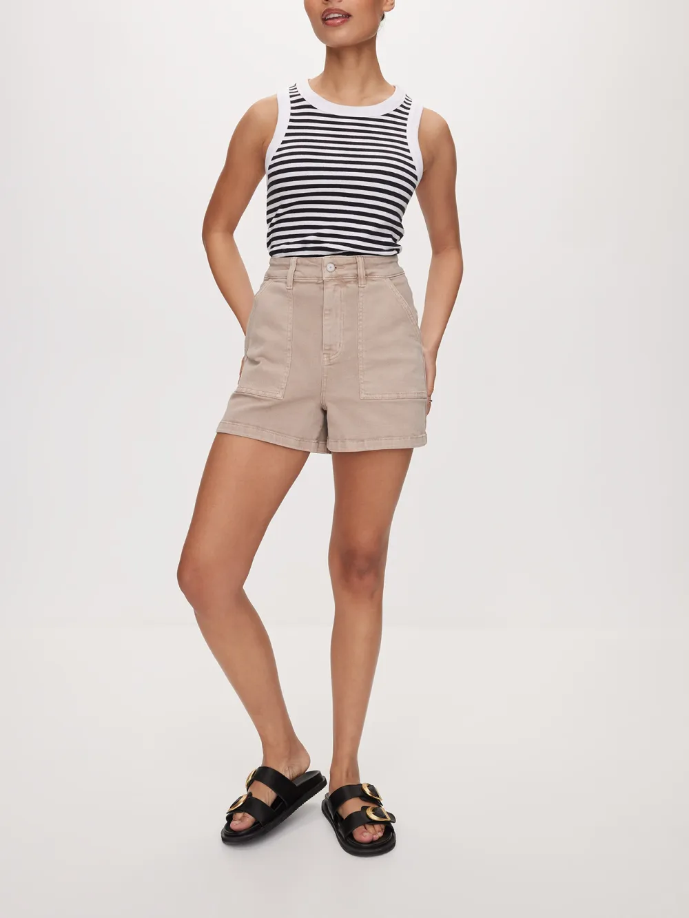 Regular Cotton Mid Trousers