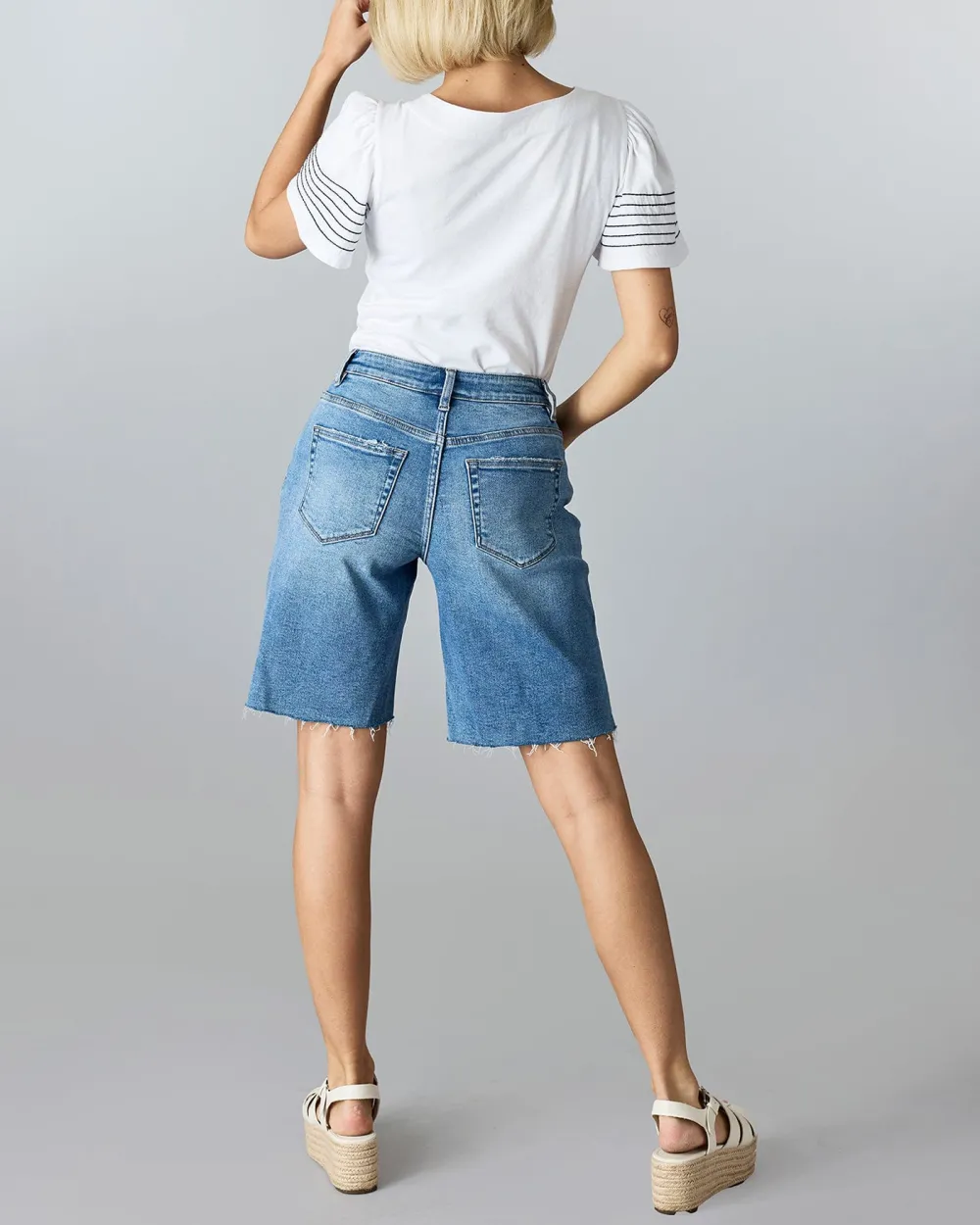 High Rise Wide Leg Short