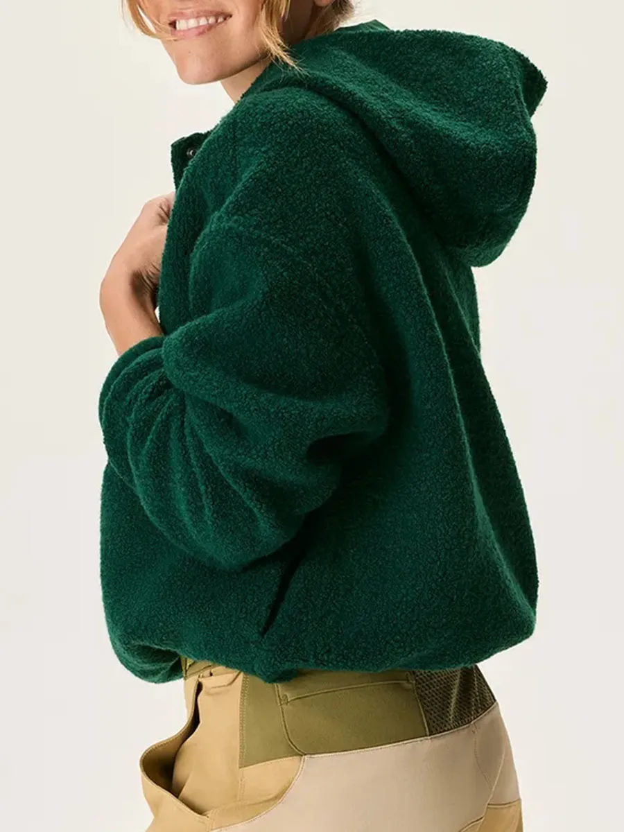 Fleece Cropped Pullover