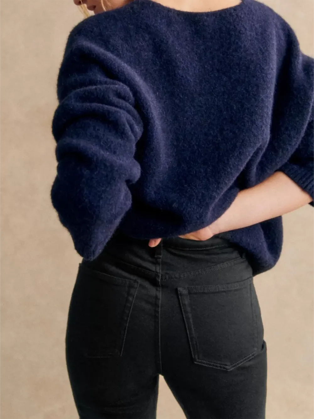 Button Fly Black Denim