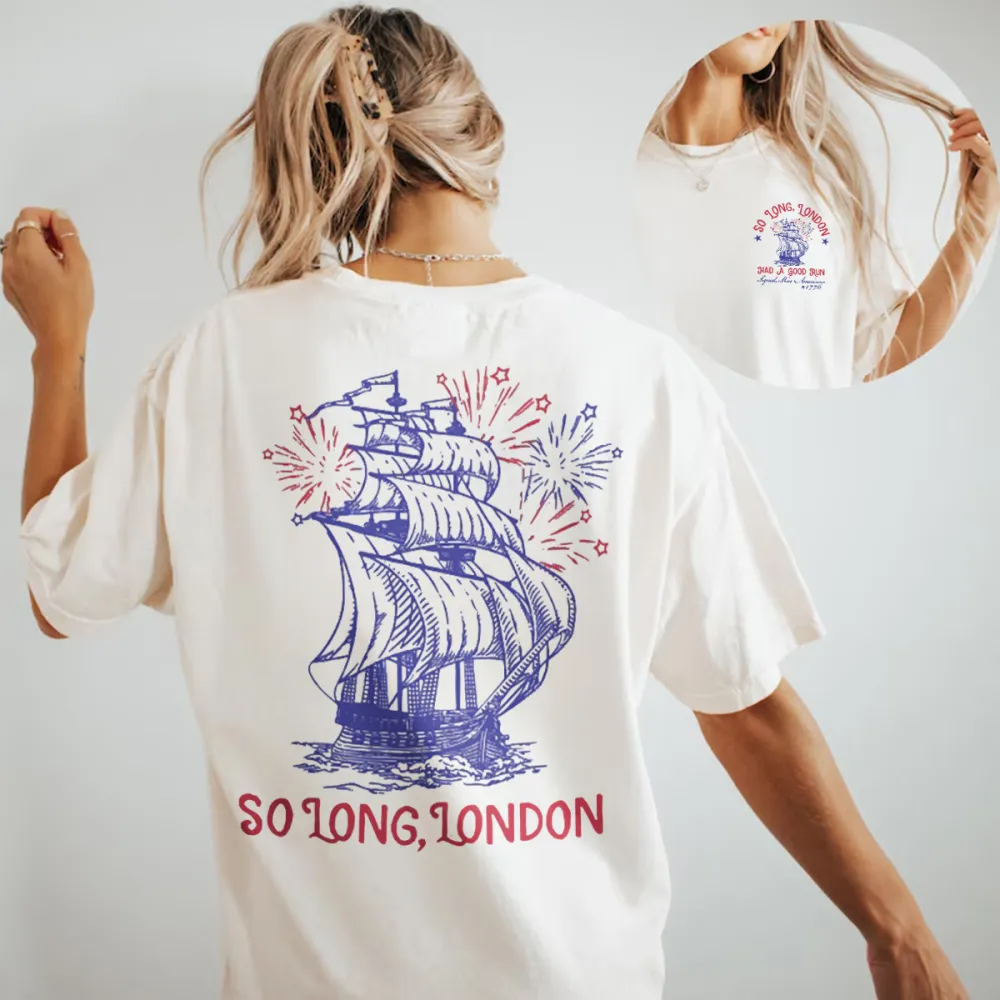 Nautical Ship Graphic Farewell Tee