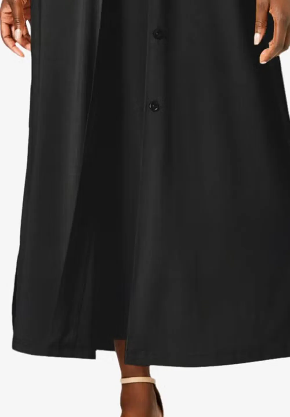 Crew Neck Stretch Knit Duster Set