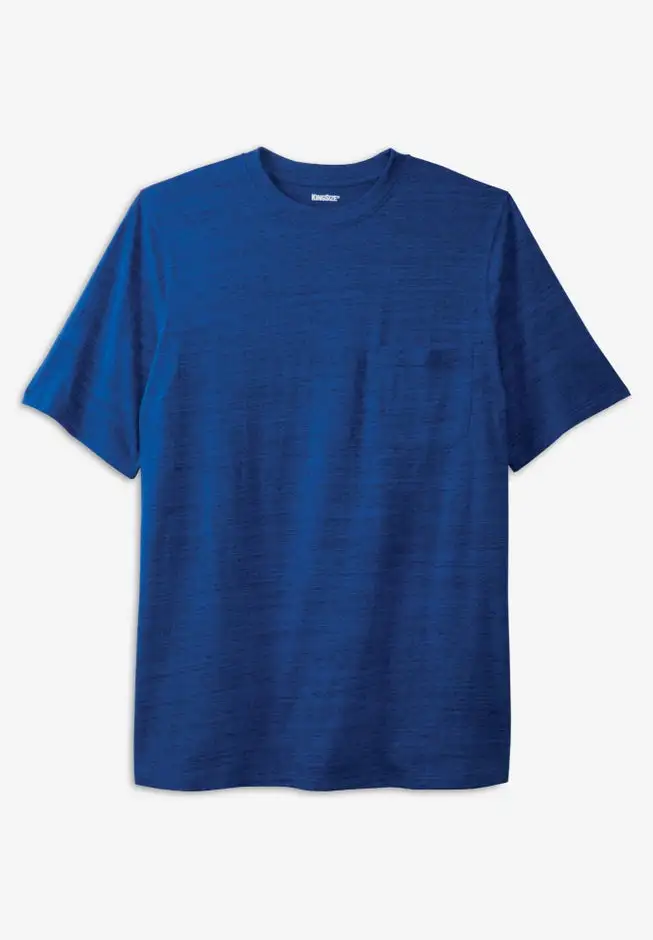 Shrink-Less Lightweight Pocket Crewneck T-Shirt