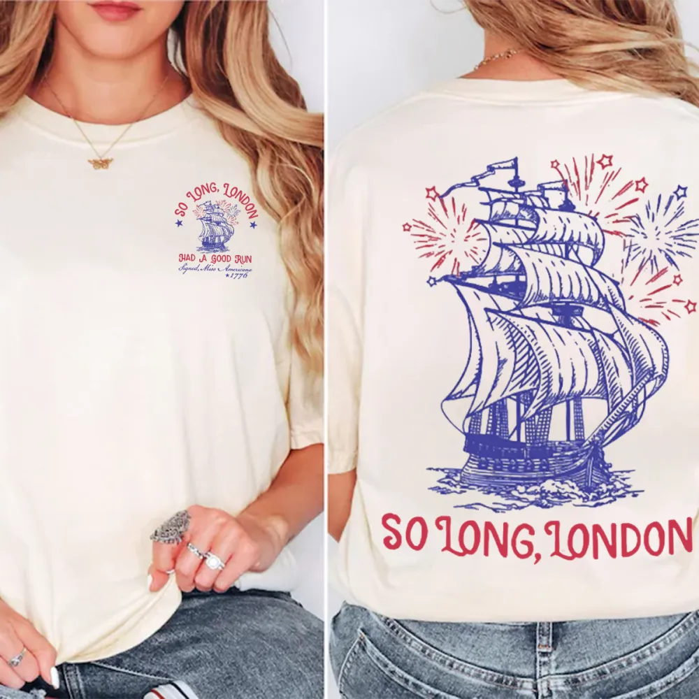 Nautical Ship Graphic Farewell Tee