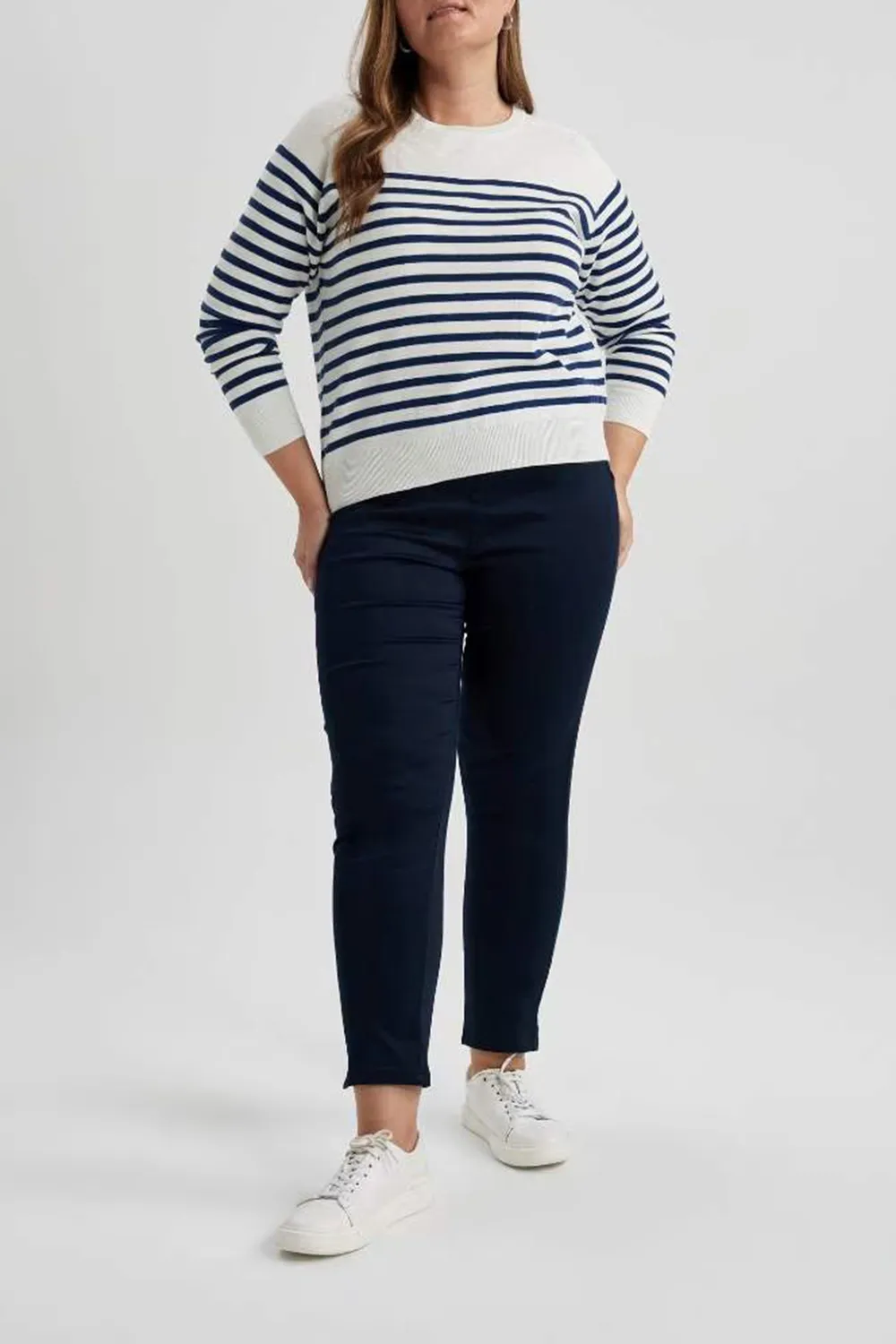 Elastic-Waist Solid Training Pants