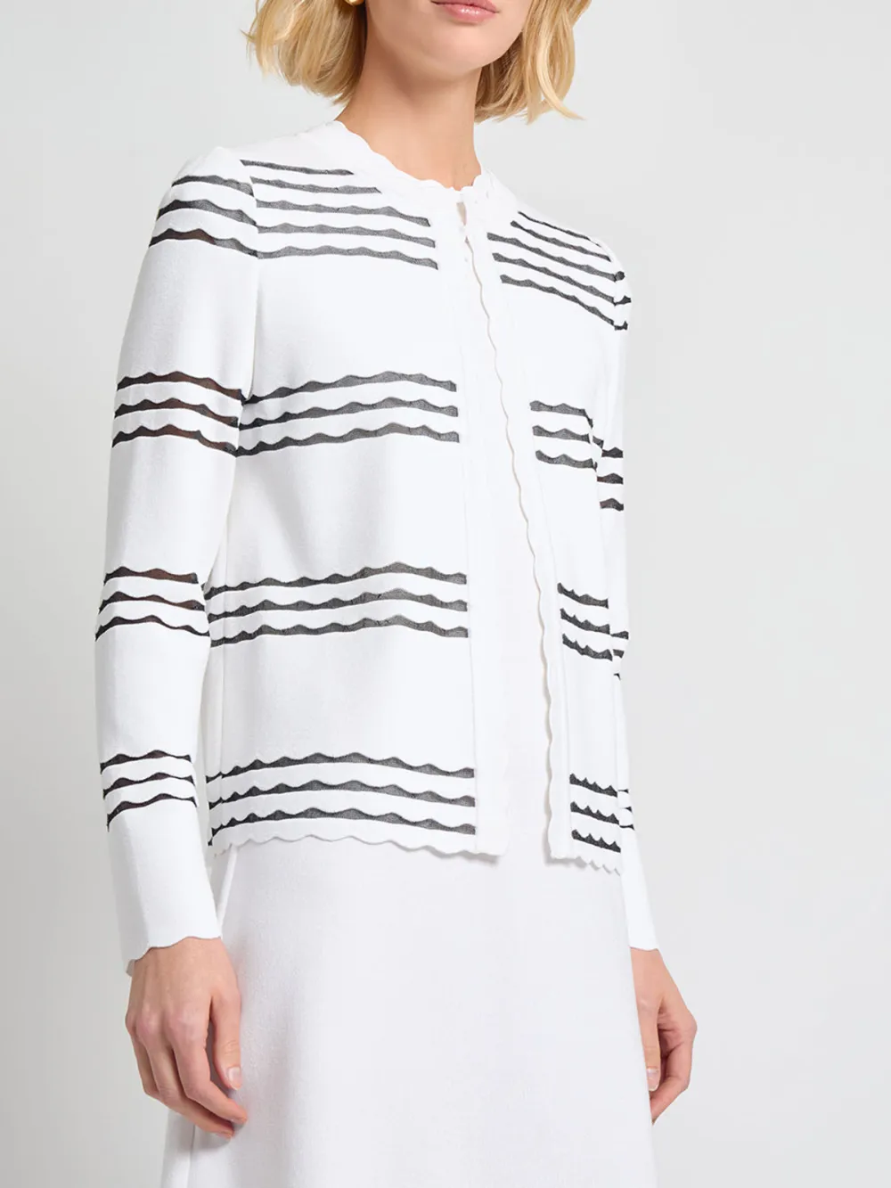 Hollow Striped Jacket