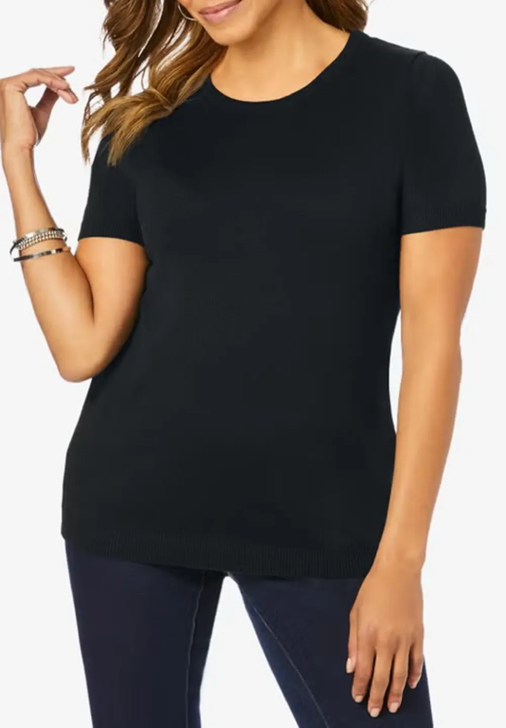 Thin Short Sleeved Sweater