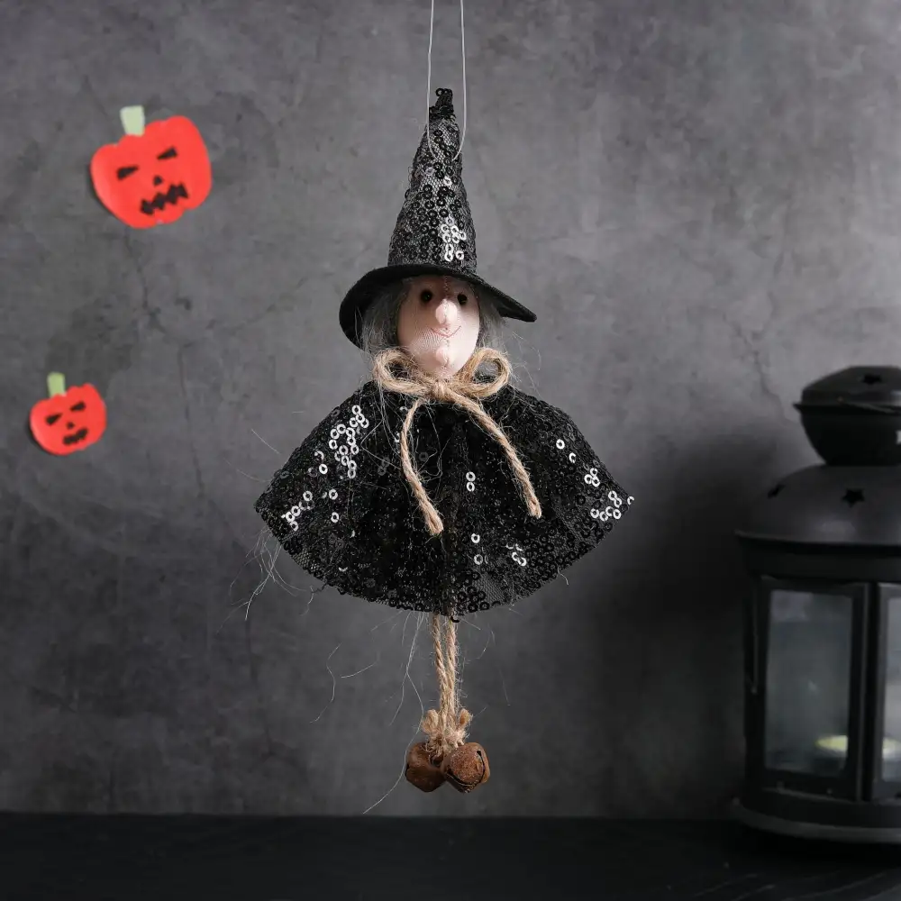 Halloween Decoration Sequins Witch Hangers Ghost House Wall Decoration Scene Layout Hanging Decoration
