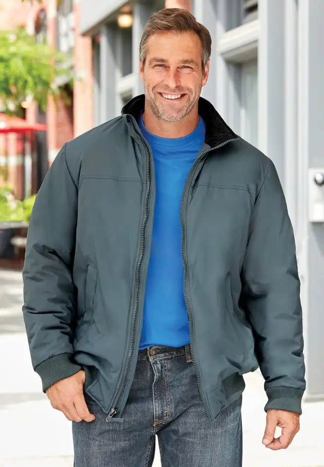 Fleece-Lined Bomber Jacket