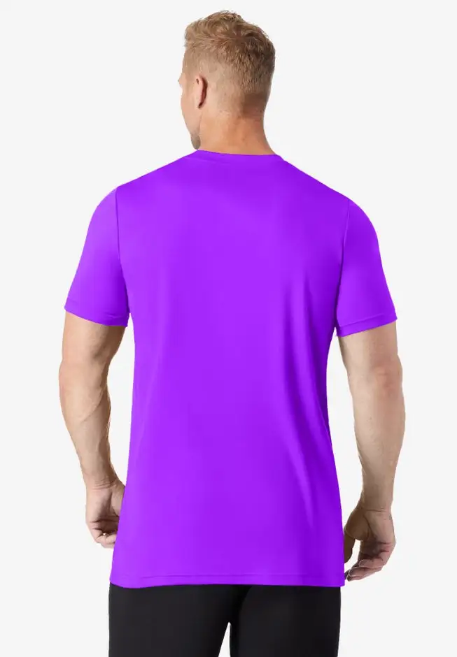No Sweat Longer-Length Short Sleeve Crewneck Tee