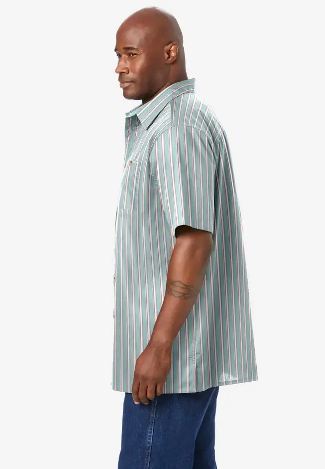 Striped Short-Sleeve Sport Shirt
