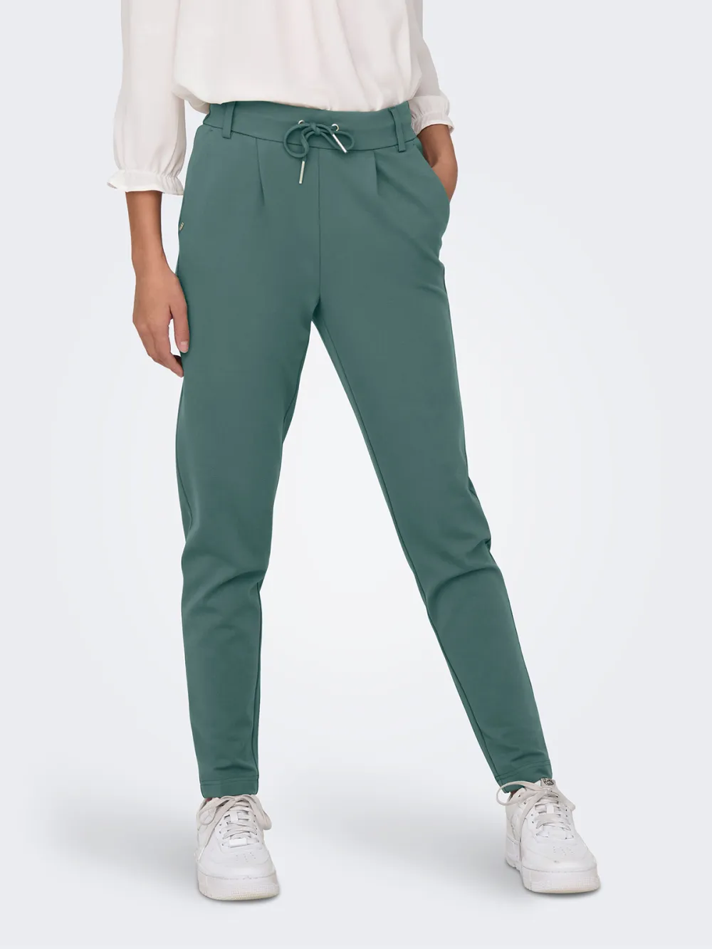 Mid-Waist Casual Style Pants