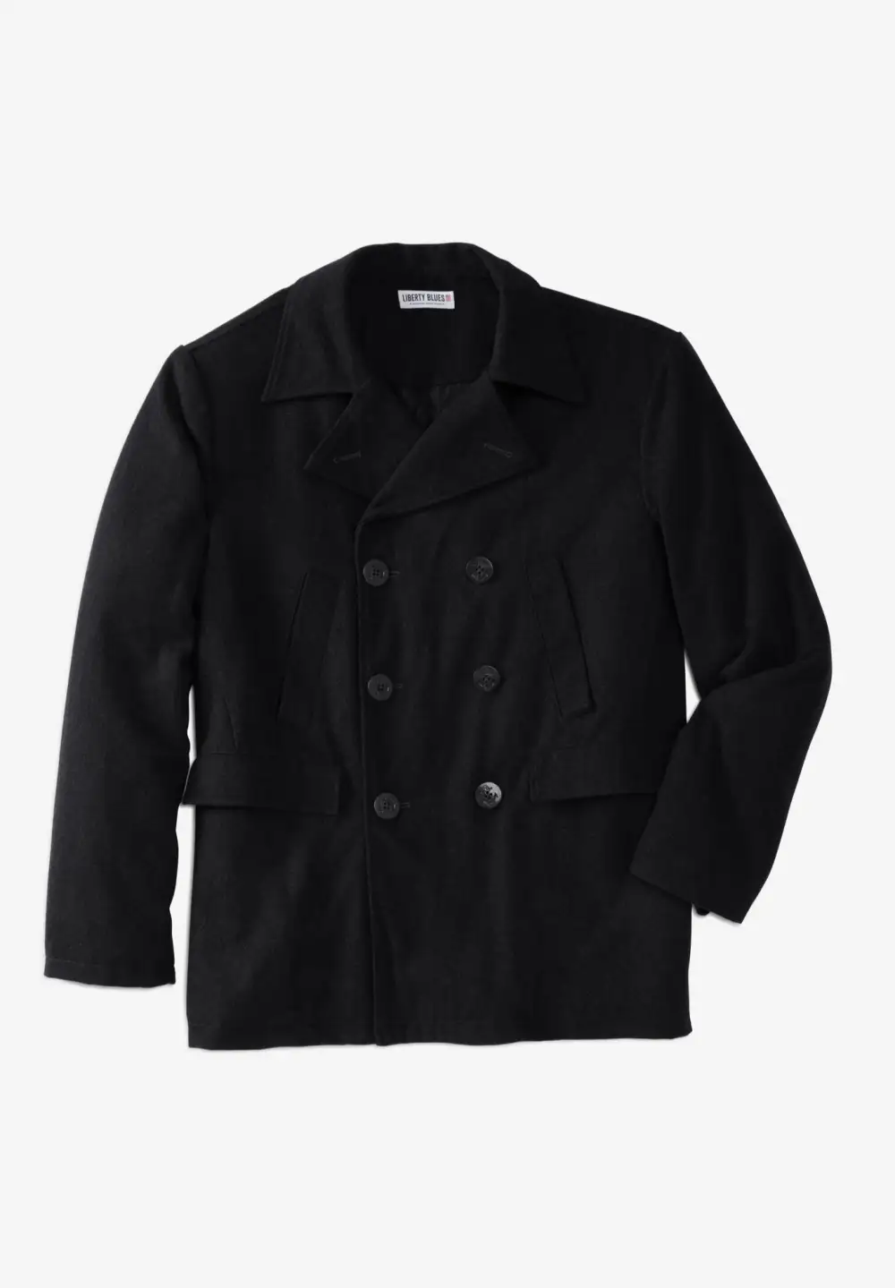 Double-Breasted Wool Peacoat