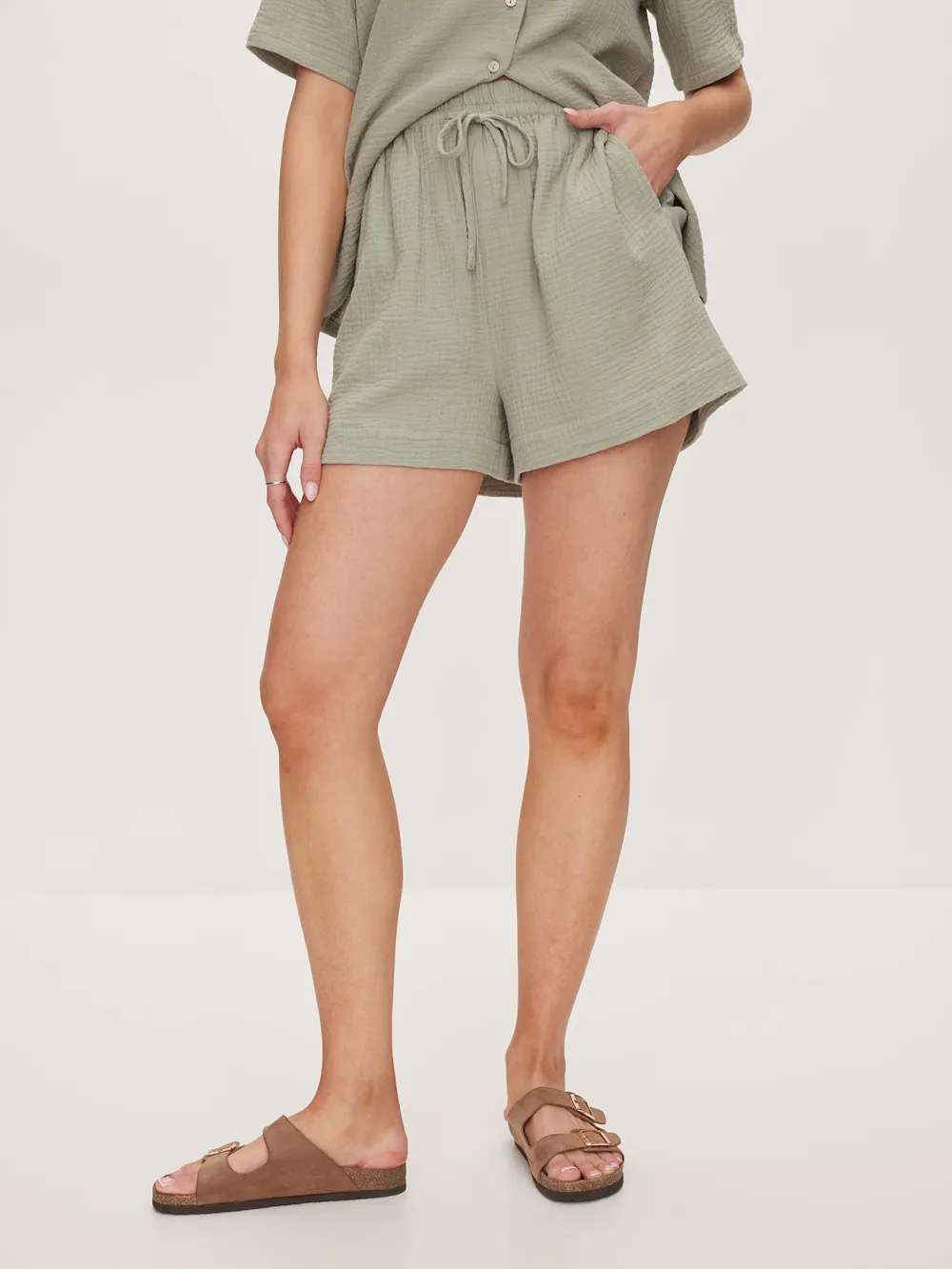 Daily Cotton Waffle Shorts