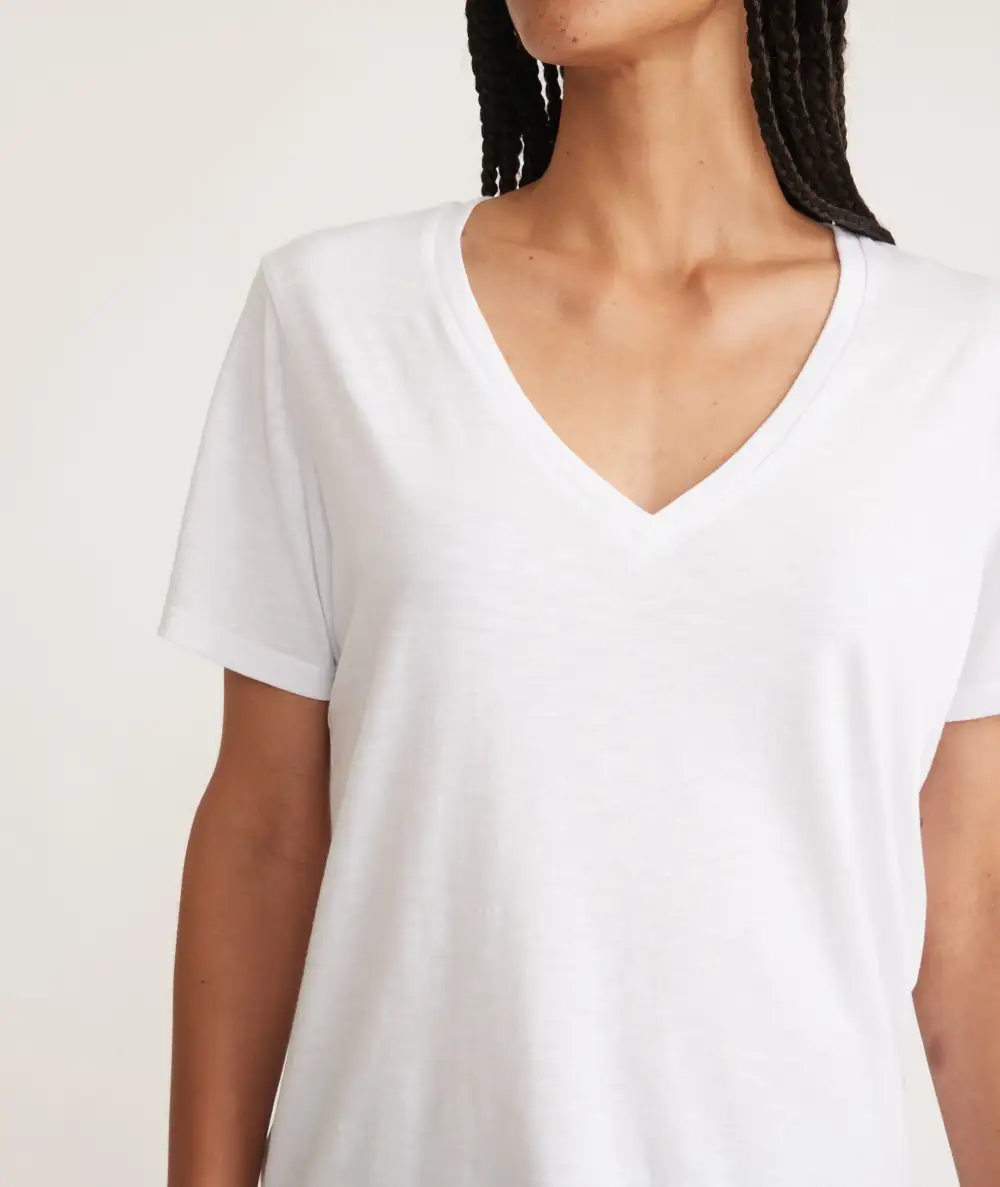 Fit Basic V - Neck Loose Tee