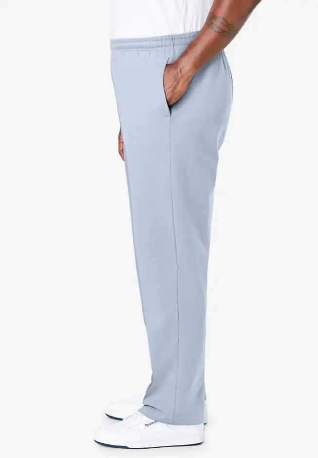 Fleece Open-Bottom Sweatpants