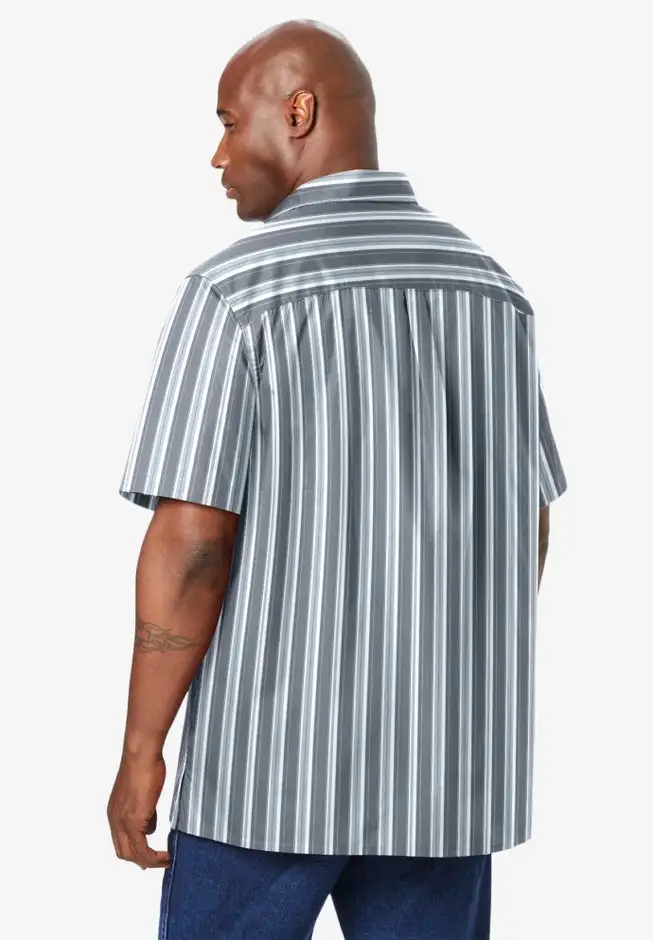 Striped Short-Sleeve Sport Shirt