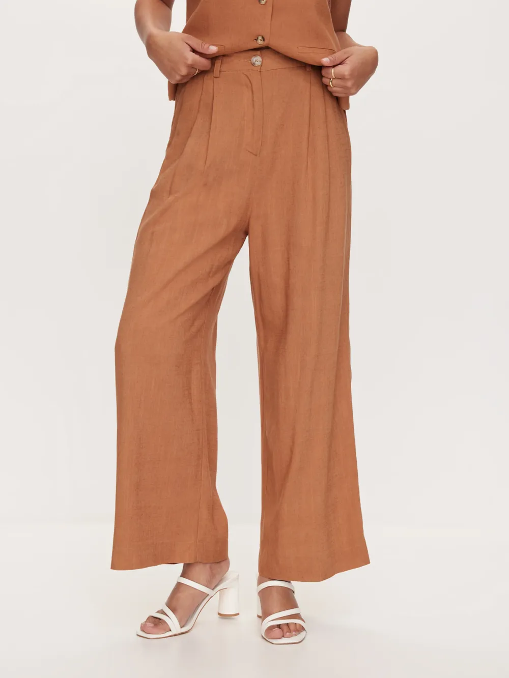 Casual Style Wide Leg Trousers