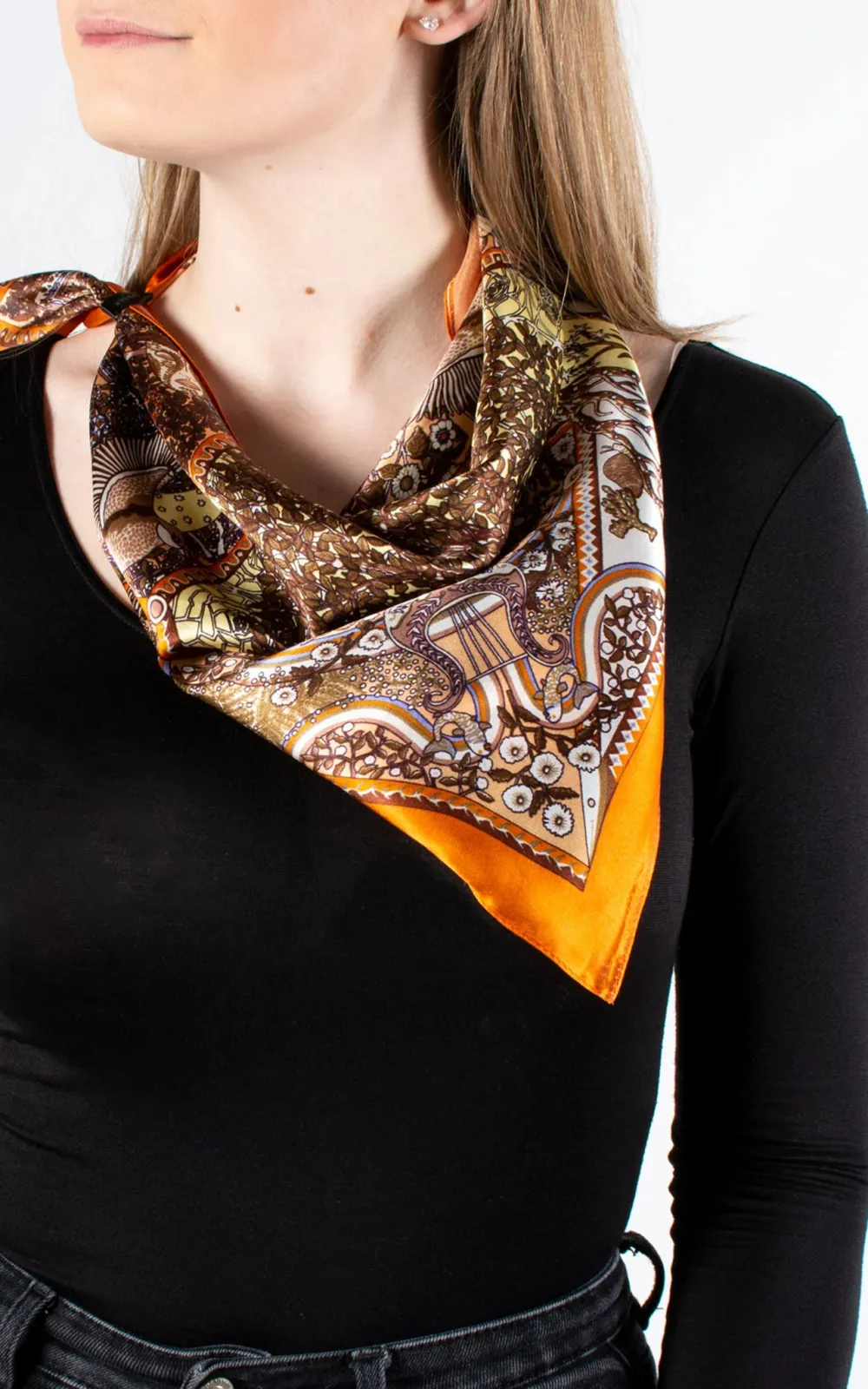 Exotic Ethnic Women's Silk Scarf
