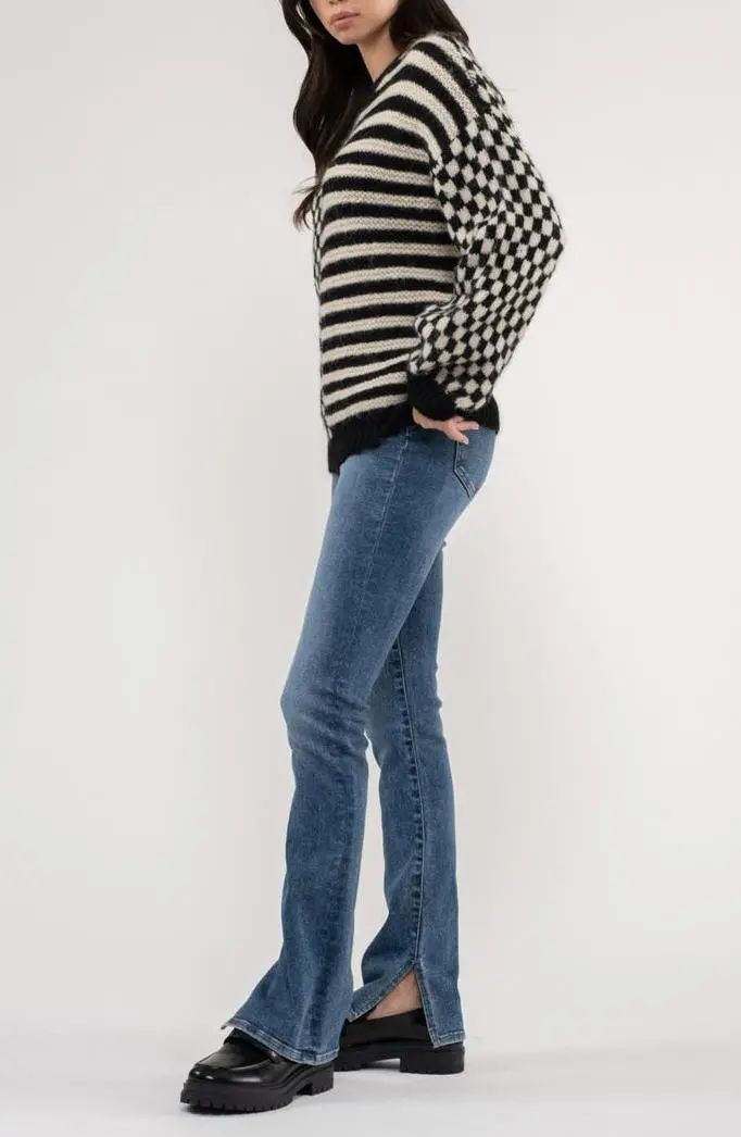 Mixed Pullover Sweater