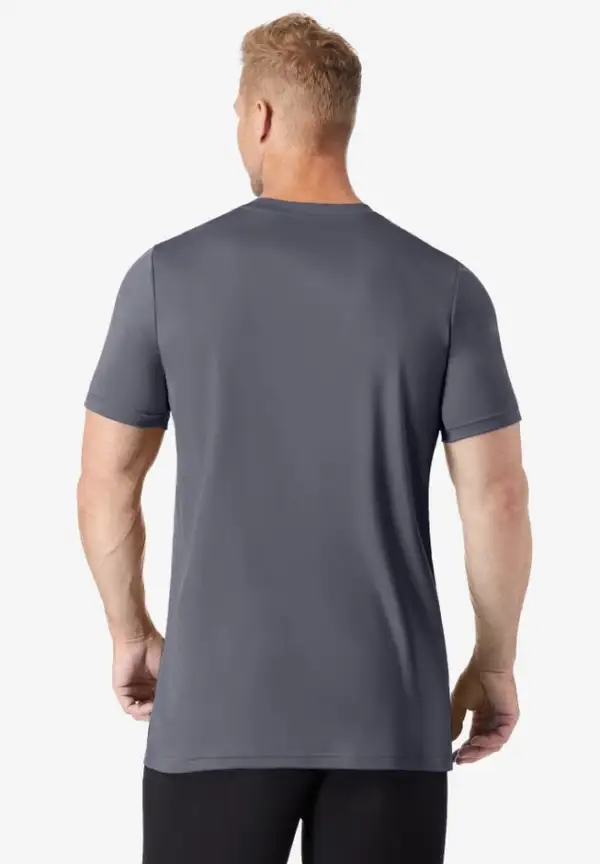 No Sweat Longer-Length Short Sleeve Crewneck Tee