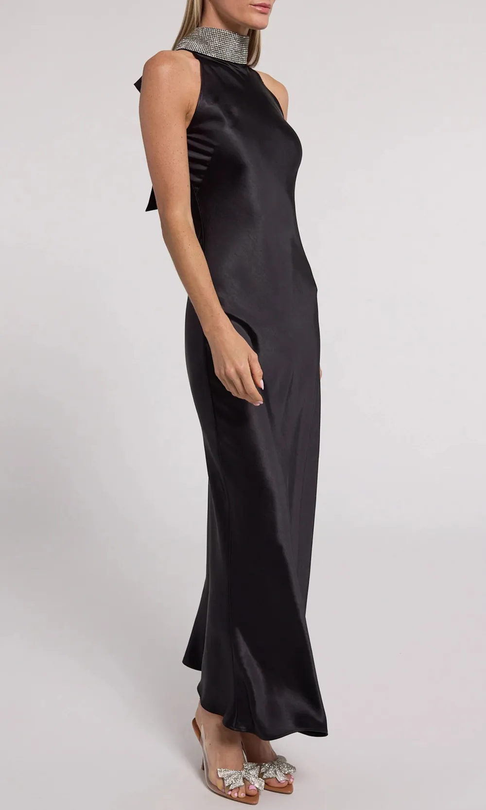 Crystal Halter Maxi Dress