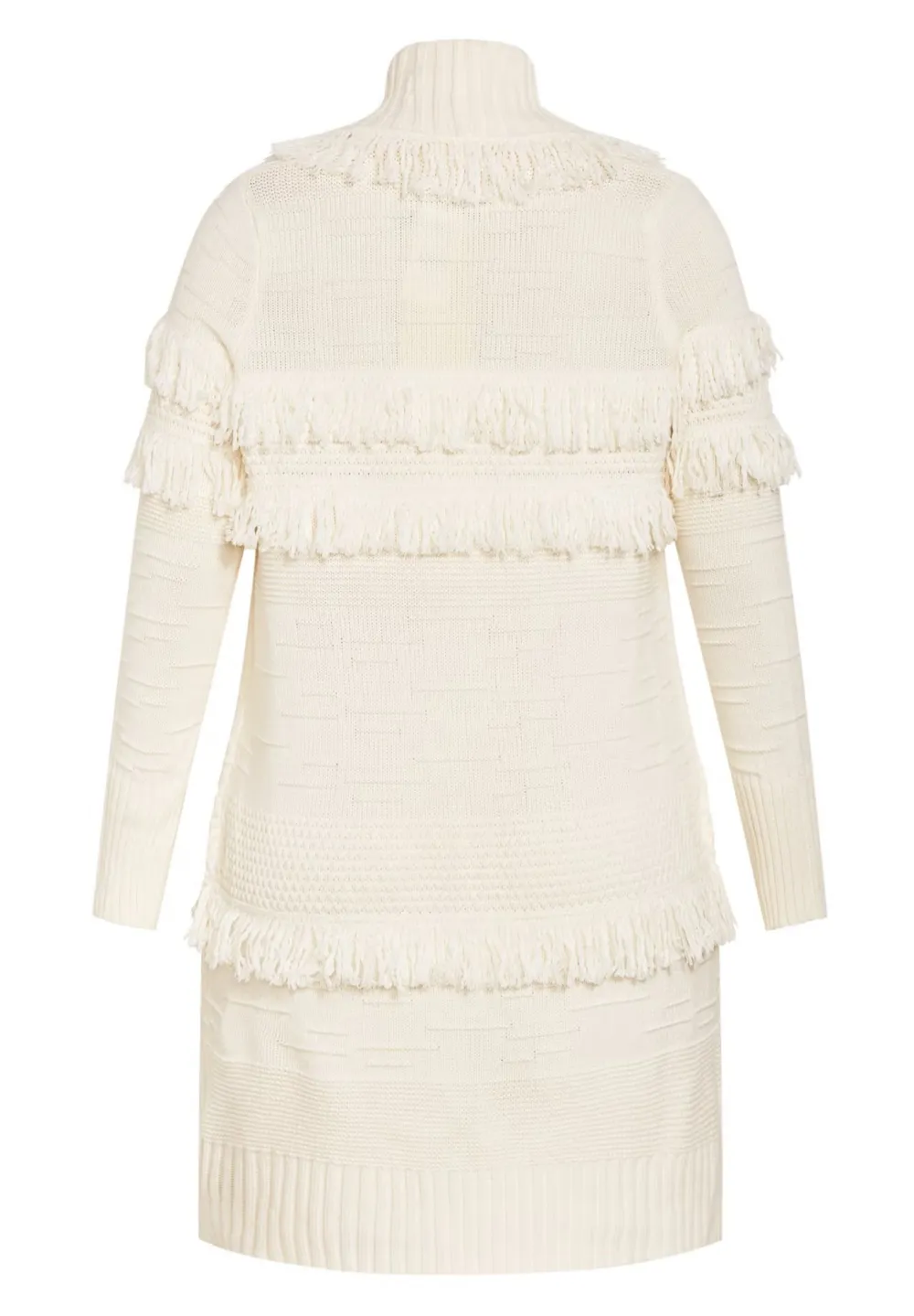 Tassel Solid Color Cardigan