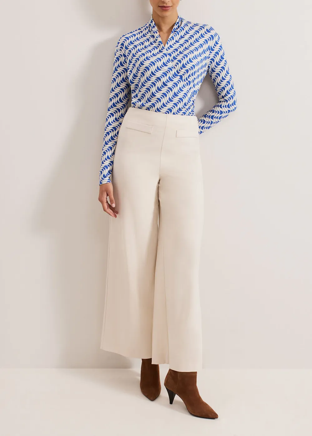 Fashion Abstract Geometric Print Ladies Top
