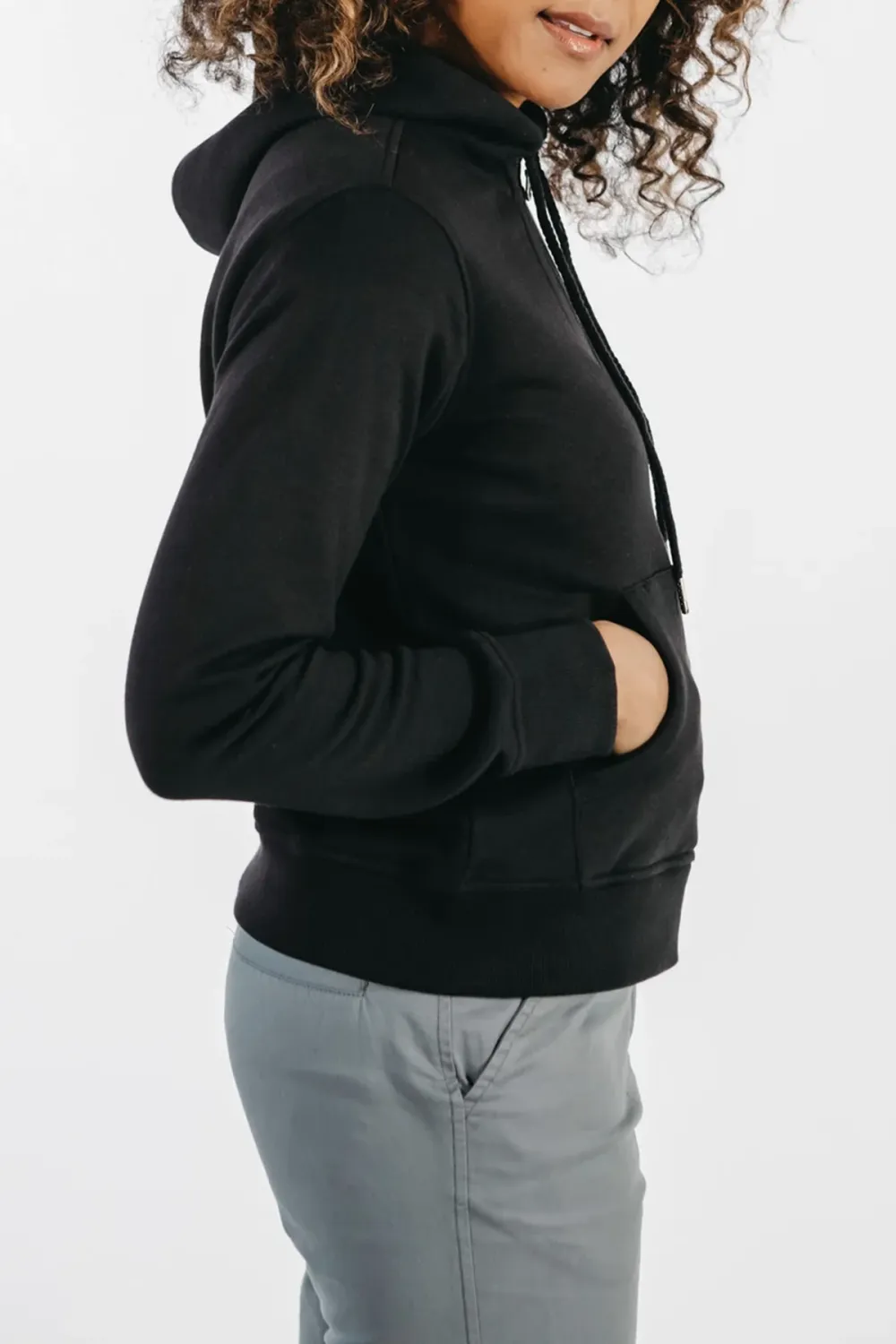 The Black Cotton Hoodie