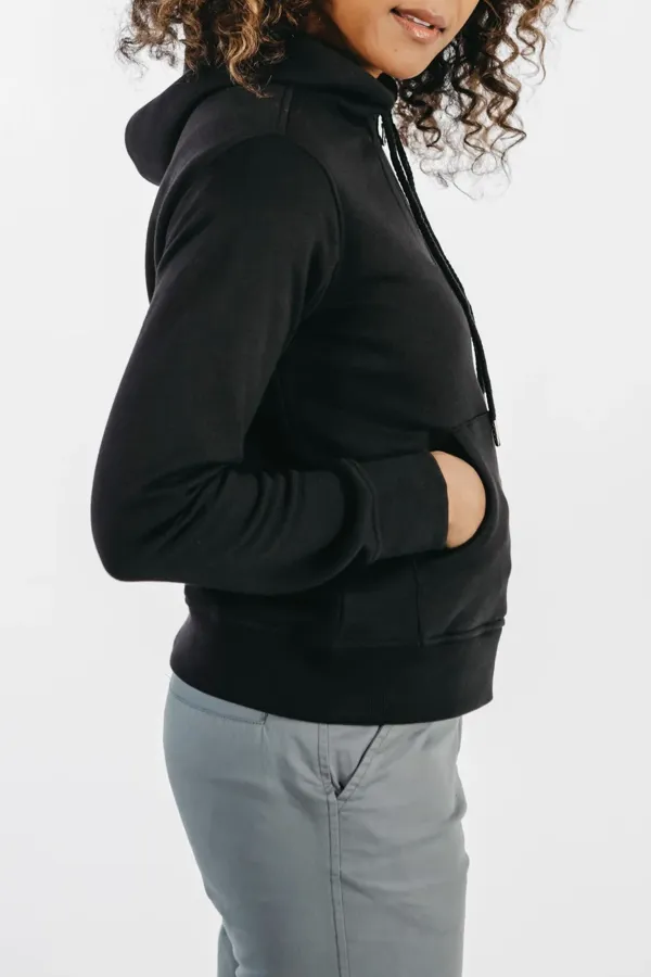 The Black Cotton Hoodie