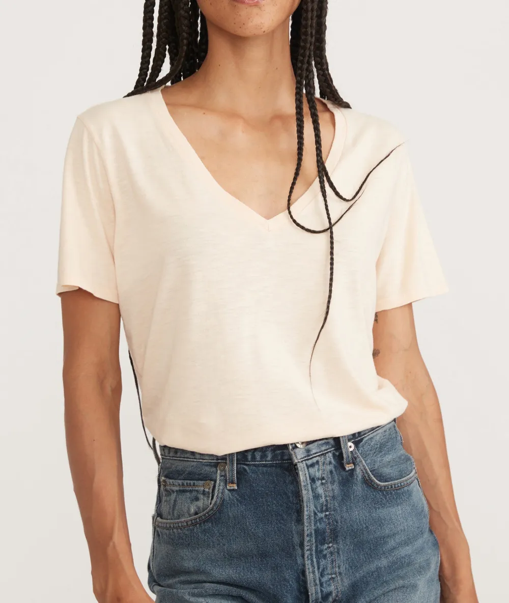 Soft Touch V - Neck Jersey Tee