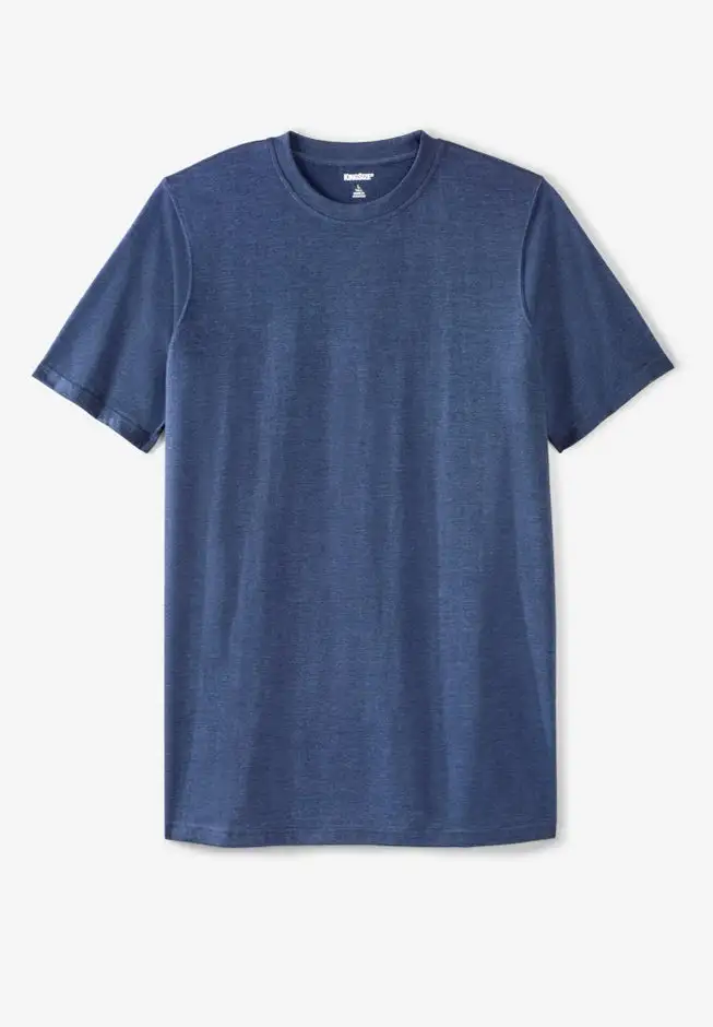 Shrink-Less Lightweight Longer-Length Crewneck T-Shirt