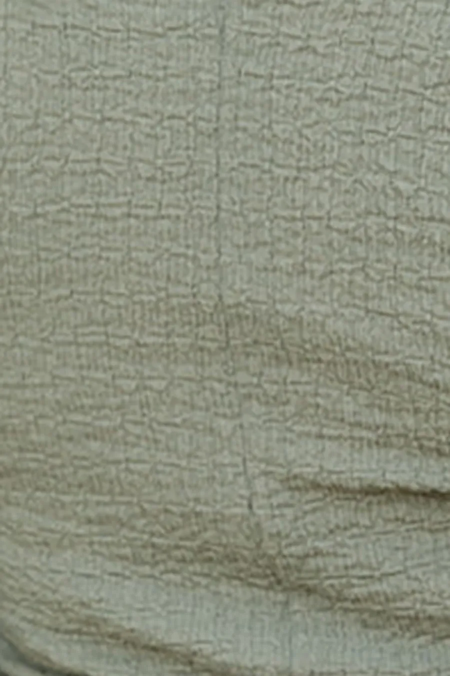 Olive Textured Mock Neck Bodysuit