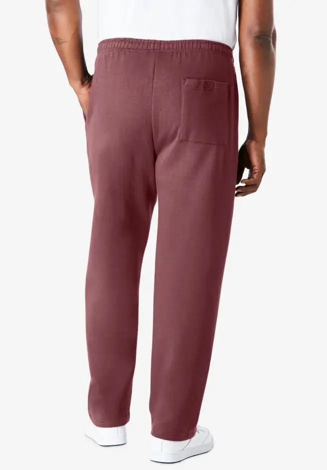 Fleece Open-Bottom Sweatpants
