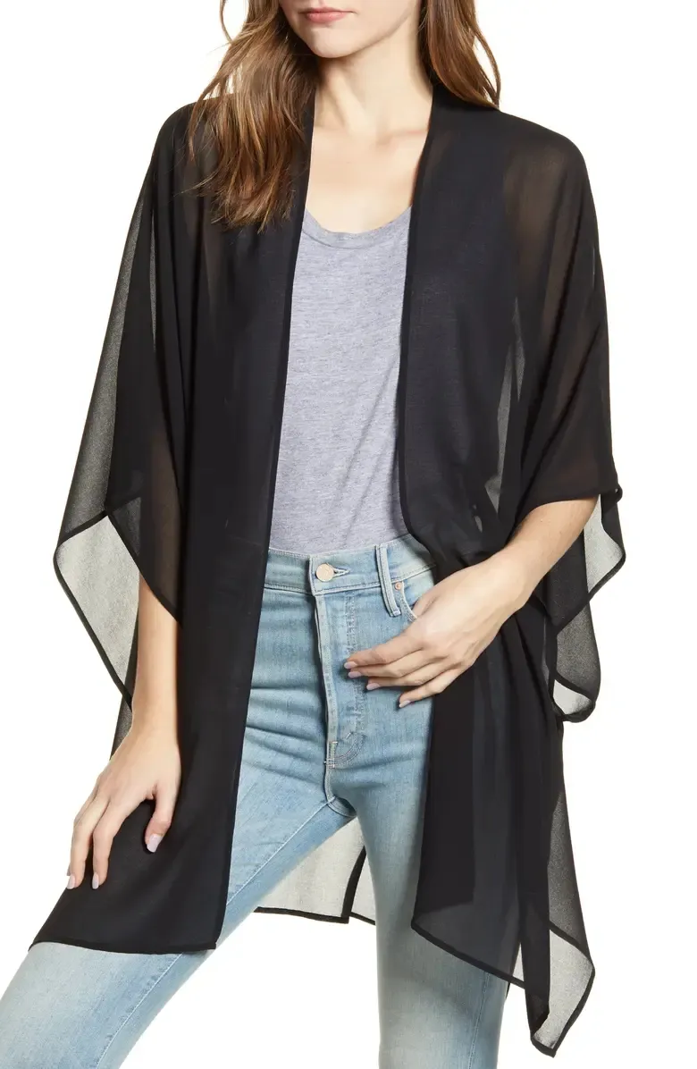 Casual Regular Chiffon Wrap