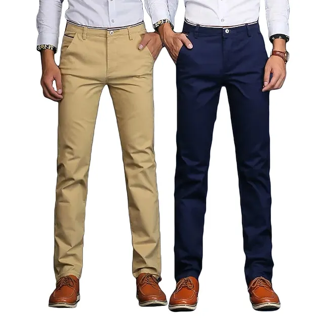 Men's Stretch Straight Leg Dress Chinos