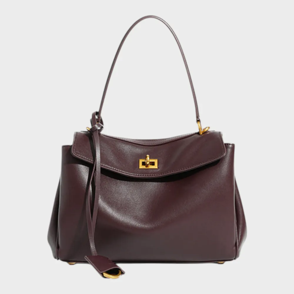 Structured Leather Handbag